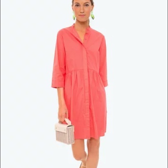 Tuckernuck Dresses & Skirts - Tuckernuck Pink Cotton Royal Shirt Dress